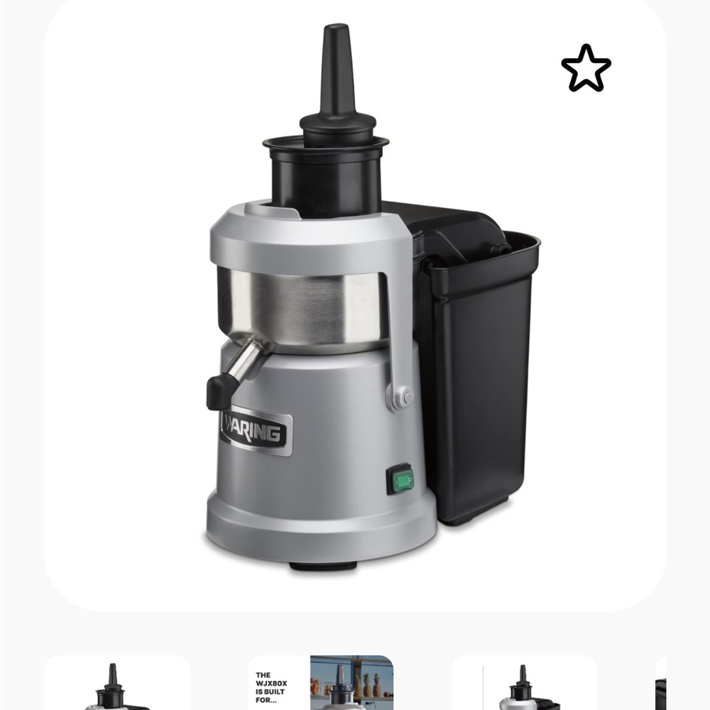 Waring Silver Juice Extractor